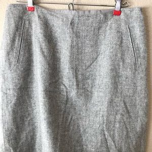 Wool business casual skirt